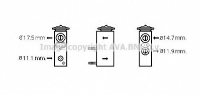 AVA QUALITY COOLING pe1348 -  Расширительный клапан, кондиционер